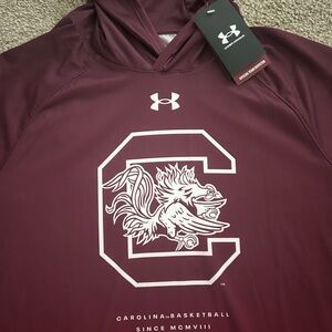 Under Armour South Carolina Gamecocks Garnet Hoodie Shirt size L
